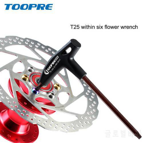 TOOPRE T25 Handle Torx Wrench Mountain Bike Disc Brake Screw Installation Demolition Wrench Bicycle Tools Bicycle Accessories