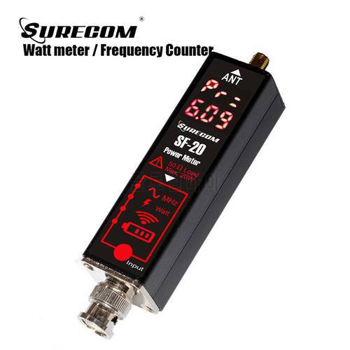 Surecom SF-20 0.1-20W RF 100-525MHz Handheld Power Meter &Frequency Counter