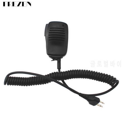 Mini Microphone Handheld Speaker Mic PTT External Headset For ICOM Walkie Talkie IC-V80 IC-V85 IC-F3S IC-V82 F10Two Way Radio