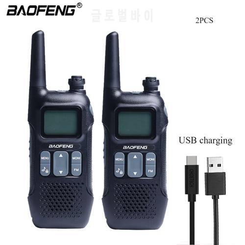 Baofeng BF-R8 BFR8 5W Mini Portable Walkie Talkie PTT USB Charging Handheld Ham CB 2 Way Radio Communicator Receiver U9 Upgrade