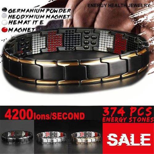 5 In 1 Weight Loss Men Couple Bracelet Magnets Slimming Removable Bangle Relieves Fatigue Magnetic Therapy Healthcare Jewelry