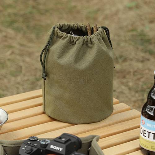 Portable Camping Travel Storage Bag Tactical Cutlery Drawstring Bag For Outdoor Tool Storage