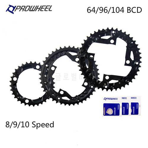 8/9/10 Speed Mountain Bicycle Chainwheel 104BCD 96BCD 64BCD Crank 22T 24T 30T 34T 40T 42T 44T Chain Wheel MTB Bike Chainring