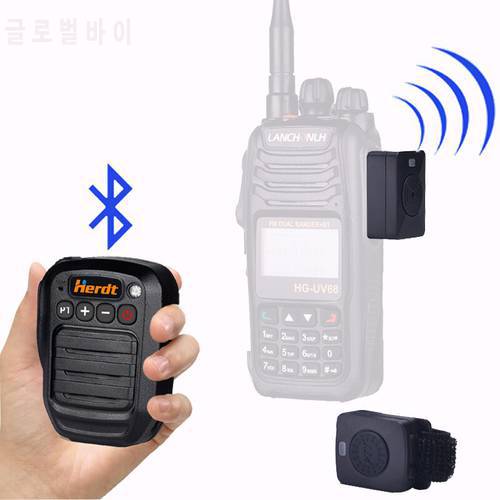 Walkie Talkie Hand Microphone Bluetooth Headset K/M Plug Horn Handheld Speaker Wireless BT Loudspeaker For Baofeng 888S Motorola