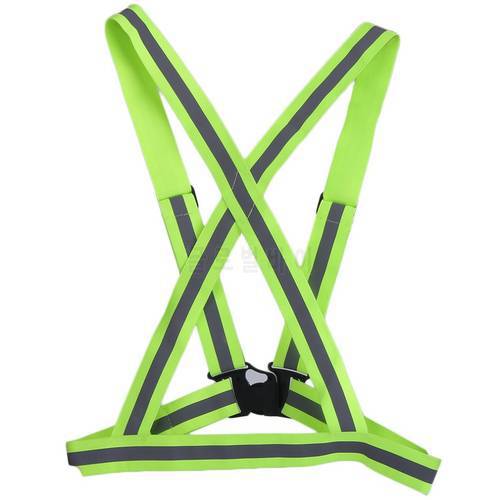 Elasticated Reflective Safety Bicycle Vest Strips Construction Traffic Visibility Security Jacket Reflective Straps Cycling Safe