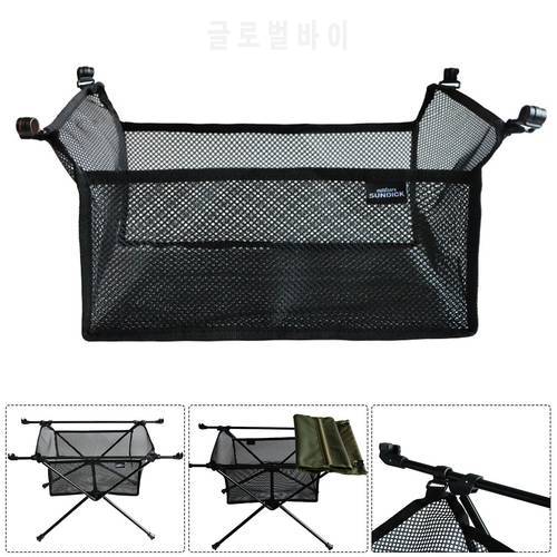 SUNDICK Outdoor Folding Table Net Bag Fine-Knitted Thick Net Storage Bag Under Desk Portable Lightweight Foldable Desk Bag Holde
