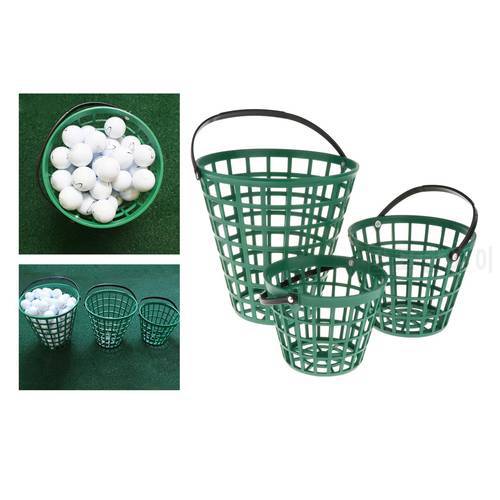 Solid Golf Range Basket, Golf Ball Tennis Balls, Egg Collection Carrying Buckets Golf Balls Storage Container with Carry Handle