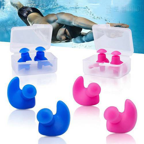1 Pair Spiral Soft Earplugs Swimming Silicone Waterproof Dust-Proof Earplugs Anti-noise Accessories For Water Sports Swimming