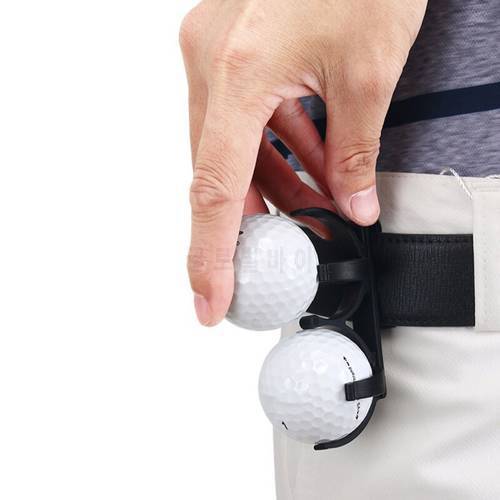 1PC Portable Rotatable Folding Plastic Golf Ball Clamp Storage Holder With Belt Clip Golfing Sporting Training Tool Accessory