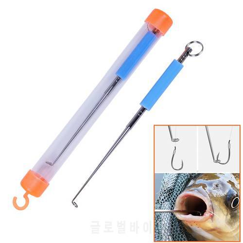 Stainless Steel Easy Fish Hook Remover Safety Fishing Hook Extractor Detacher Rapid Decoupling Device Fishing Tools Equipment