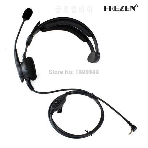 Adjustable Overhead Headset Mic Microphone Noise Cancelling 3.5mm Headphones For Yaesu Vertex VX-1/1R, VX-2R, VX-3R VX-5R Radio