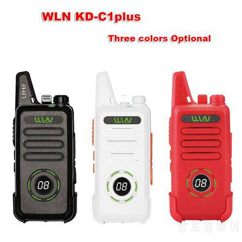 Hot 2PCS WLN KD-C1 Walkie Talkie UHF 400-470 MHz 5W Power 16 Channel Kaili MINI handheld Transceiver C1 Two Way Radio