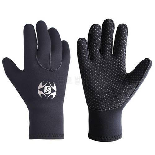 New SLINX Unisex Gloves Waterproof 3mm Neoprene Five Finger Wetsuit Gloves Anti-slip Water Gloves Warm Winter For Diving
