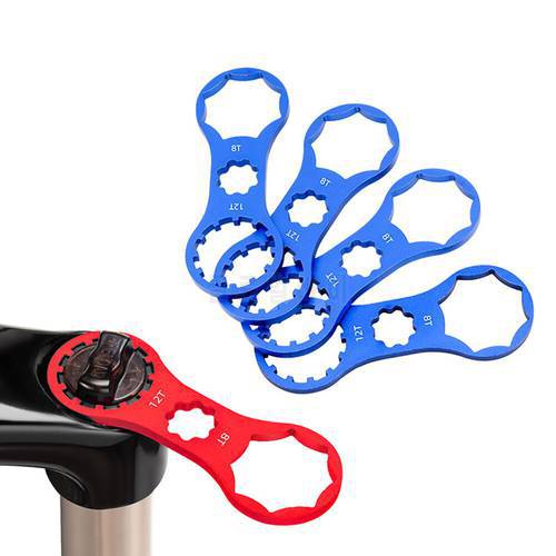Bicycle Front Fork Wrench for Suntour XCM/XCR/XCT/RST Mountain MTB Bike Front Fork Cap Spanner Disassembly Repair Tool