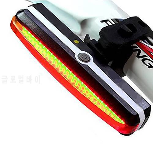USB Rechargeable Rear Tail Bike Light Lamp Taillight Rain Water Proof COB Bright LED Cycling Bicycle Light Bycicle Accessories
