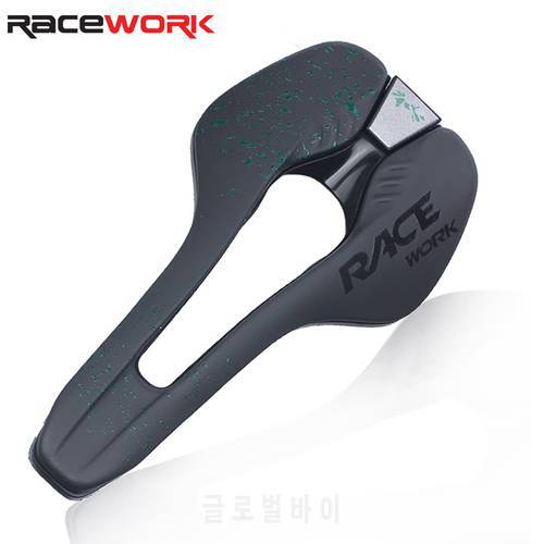RACEWORK Road Bike Saddle Ultralight vtt Racing Seat Wave Road Bicycle Saddle For Men Soft Comfortable MTB Cycling Accessories