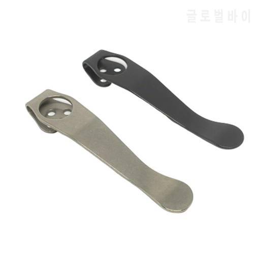 Top Quality Titanium Pocket Knife Clip Kydex Back Clips Waist Clip for C81 C10 C11 3-hole Design Folding Knife Back Clips