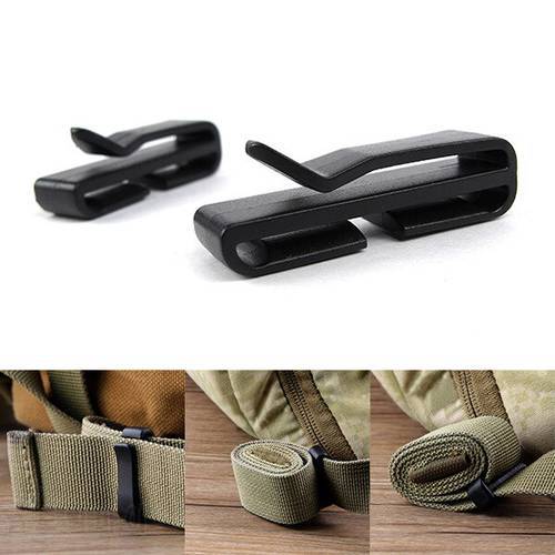 2PCS Portable Ribbon Belt Storage Rear Clip Buckle Backpack Accessories EDC Multifunction Tool