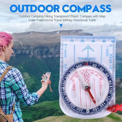 Portable Mini Precise Compass Practical Guider for Camping Hiking North Navigation Survival Button Design Compass