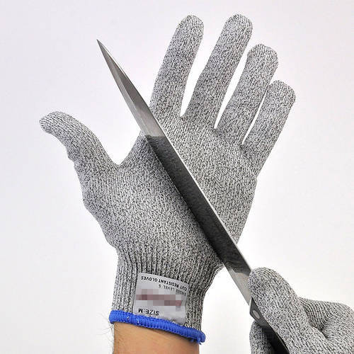 1 Pair Anti-cut Fishing Gloves High-strength Grade Level 5 Protection Safety Cut Resistant Gloves for Fish Meat Cutting