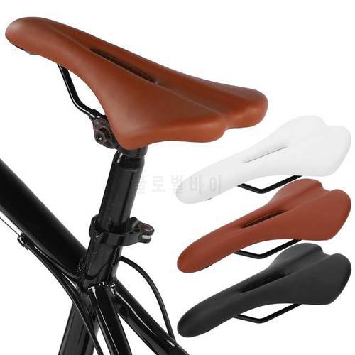 Mountain Bike Saddle Thicken Hollow Bicycle Comfortable Shock Proof Bicycle Saddle Soft Bike Cushion for Outdoor Riding