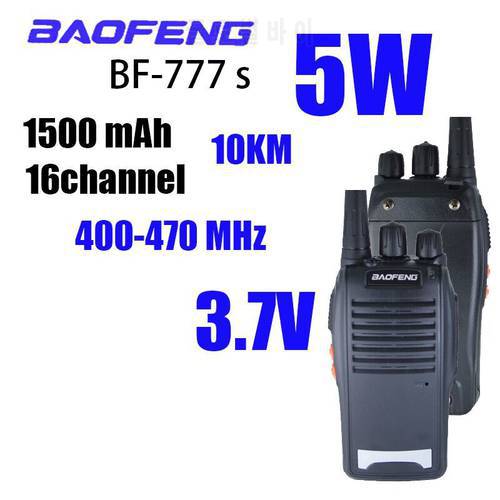 BAOFENG BF-777S 777 Walkie Talkie for Police PTT Portable Cb Ham Two Way Radio Communicator Transceiver Repeater Hunting Camping