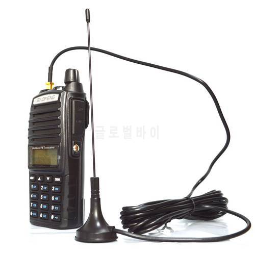 Hot sale Walkie talkie high gain mini car sucker antenna suitable for Baofeng raido bf-888s uv-5R UV-82