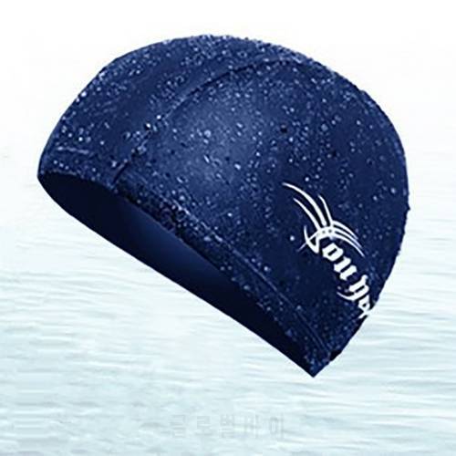 Adults Men&39s Cloth Swimming Cap High Elastic For Covering Long Hair High-end Waterproof Swimming Pool Cap Protect Ears