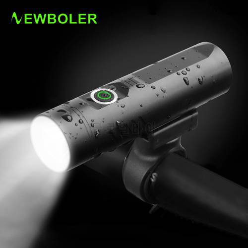 NEWBOLER P90 L2 T6 Bike Light Front USB Chargeable LED Bicycle Headlight Waterproof Cycling Lamp Flashlight For Bike Accessories