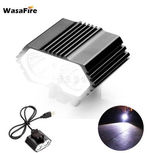 WasaFire 6000LM LED Bike Light Waterproof 2* XML T6 Bicycle Light USB Rechargeable MTB Headlight Outdoor Cycling Front Lamp