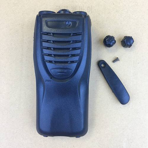 10X Housing shell front case for Kenwood TK3307/2307 TK3302/2302 walkie talkie with konbs Logo sticers dust cover battery lock