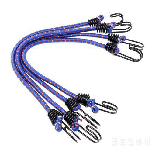 Durable 4 Pieces 43cm Heavy Duty Elastic Bungee Cord Outdoor Camping Hook Rope 3 Colors for Car Tents Hand Luggage Accessory