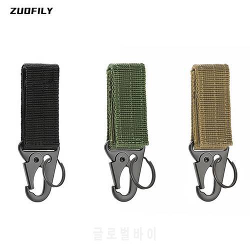 Outdoor Carabiner High Strength Nylon Key Hook MOLLE Webbing Buckle Hanging System Belt Buckle Hanging Camping Hiking Accessory