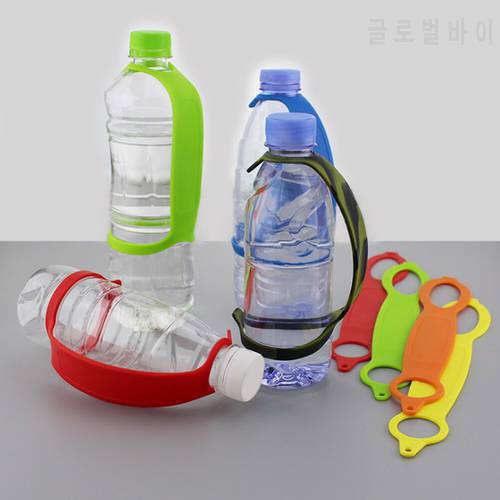 Outdoor Quickdraw Carabiner Hanger Silicone Water Bottle Belt Holder Hook Clip Camping Hiking Safety Clasp Buckle Band Tools