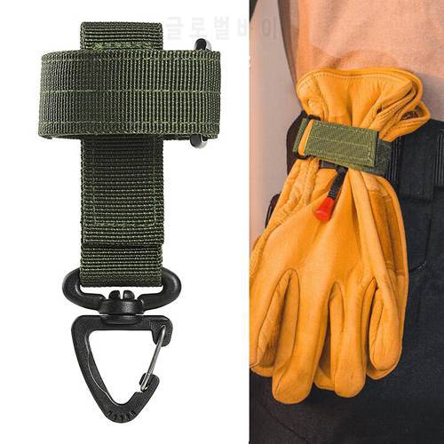 Multifunctional Gloves Storage Buckle Outdoor Tactical Climbing Rope Storage Hook Adjustable Rope Hanging Buckles Key Holder