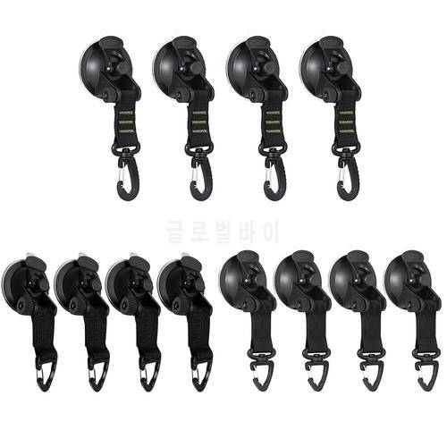 4 Pcs Outdoor Suction Cup Anchor Securing Hook Tie Down Camping Tarp As Car Side Awning Pool Tarps Tents Securing Hook Universal