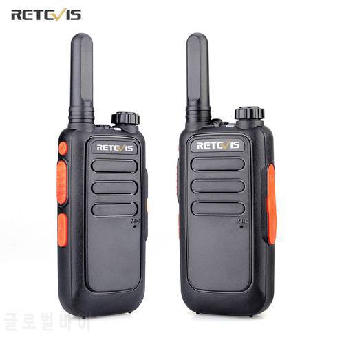 Mini Walkie Talkie 2 PCS Retevis RT669 Portable Radio PMR446 Two Way Radio Communicator PTT Walkie-Talkie for hunting Hotel PMR