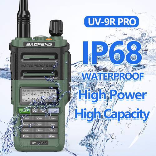 New Baofeng UV-9R PRO IP68 Waterproof Dual Band 136-174/400-520MHz Ham Radio Upgraded Of UV9R Walkie Talkie 10KM Range UV-XR