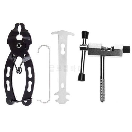 4PCS Mini Bike Chain Quick Link Tool with Hook up MTB Road Cycling Chain Clamp Multi Link Plier Magic Buckle Bicycle Tool Kit