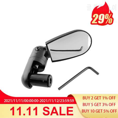 1pcs Practical Bicycle Handle Bar End Mirrors 360 Rotating Bike Side Rearview Mirrors Cycling Accessories Parts