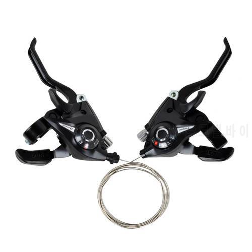 Bike Derailleurs 3x7 21 Speed Switch MTB Bicycle Shifter Levers Brake With Shift Cable Cycling Disc Handle for Bike Trekking
