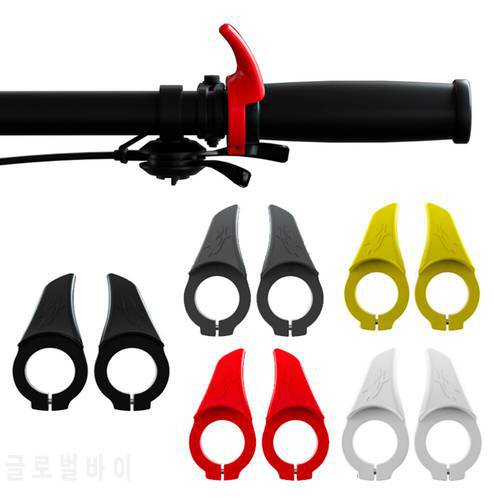 1 Pair Bicycle Handlebar Small Auxiliary Handlebar End Bike Handle Bar Ends Fit for Road Bike Mountain Bicycle Accessories