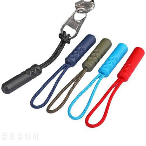 10pcs Zipper Pull Puller End Fit Fixer Zip Cord Tab Travel Bag Rope Tag Replacement Clip Broken Buckle Suitcase Tent Backpack