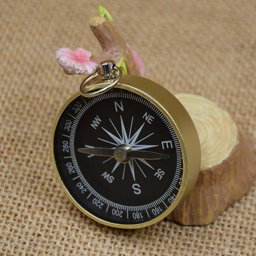 Practical Guider Portable Mini Precise Compass For Camping Hiking North Navigation Survival Button Design Compass Tool Black