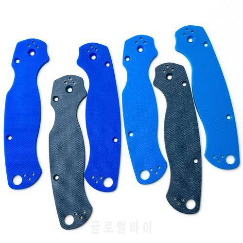 G10 Custom Knife Handle Patches Grip Scales for Spyderco C81 Para2 paramilitary 2 Folding Knives DIY Replacement Accessories