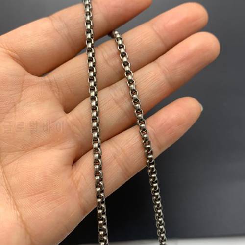 Light Weight Titanium Alloy Chain Cuban Chains Chokers Necklace For Mens Fashion Jewelry Outdoor Tool