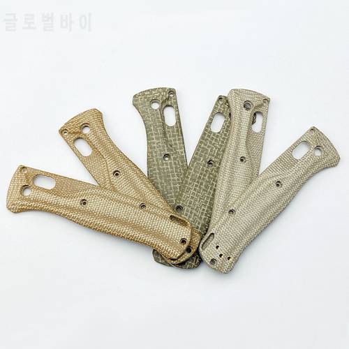 1 Pair Micarta Material Folding Knife Handle Grip Scales Patches for Benchmade Bugout 535 Knives DIY Making Accessories Shank