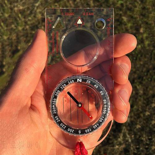 Multifunctional Outdoor Hiking Navigator Compass with Map Scale Magnifying Glass boussole kompas 나침반 brujulas profesionales