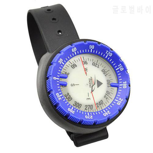 50M Waterproof Compass Cave Camping Swimming Compass With Wrist Strap Diving Scuba Strap Fluorescent Dial Compass Boussole