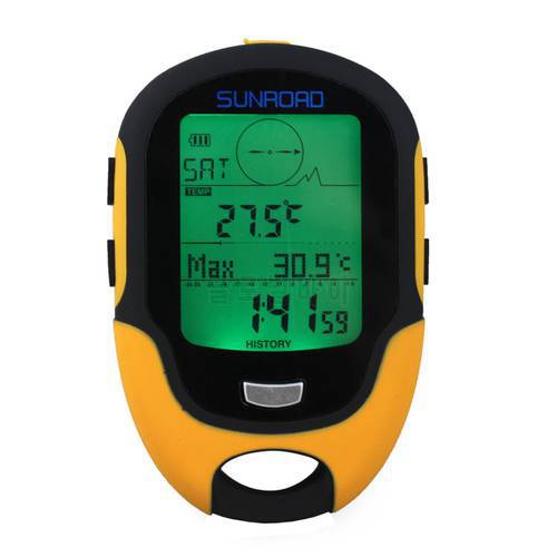 Outdoor Camping Altimeter FR500 Waterproof Multifunction Running Swimming LCD Digital Altimeter Barometer Compass Tools